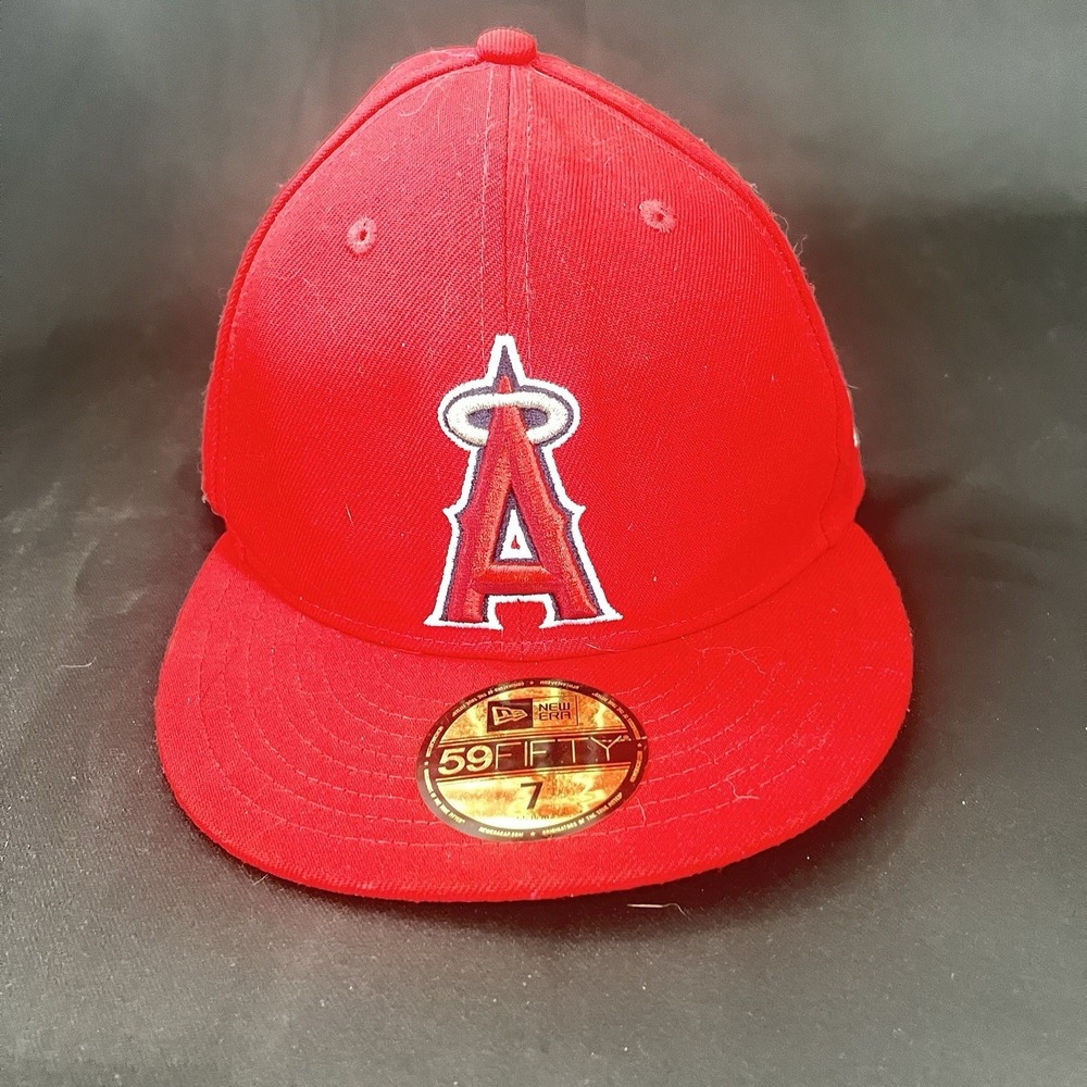 New Era‎ 59FIFTY Los Angeles Angels Red Fitted Cap Size 7 MLB